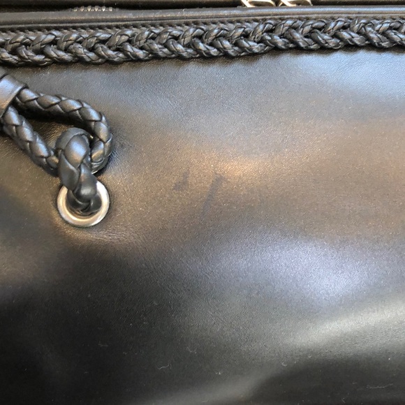 Authentic Black Bottega Veneta Satchel